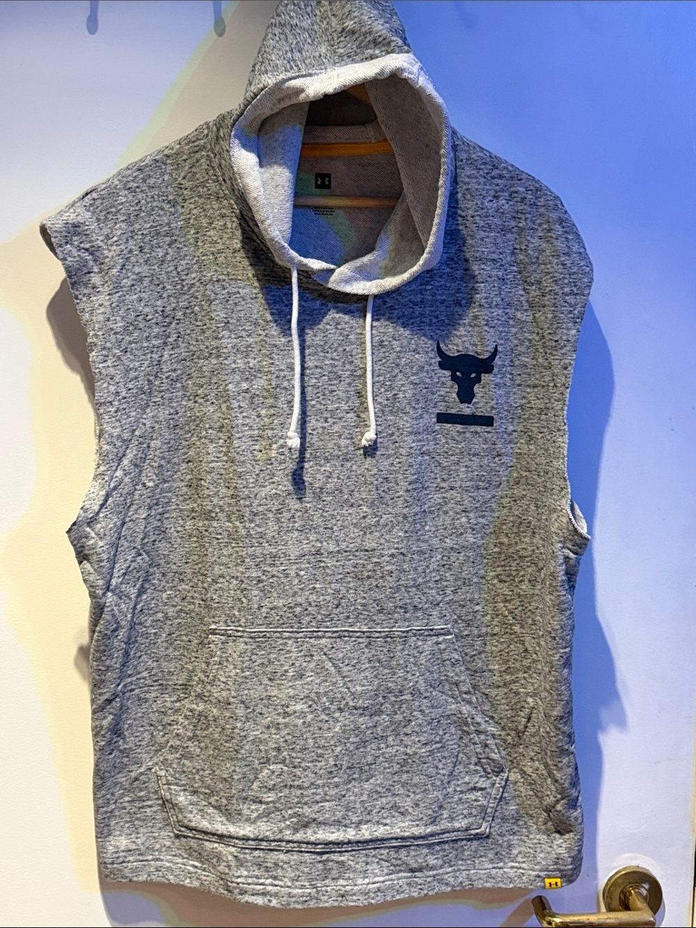 Under Armour Men's Sleeveless Crewneck Hoodie - Heather Gray New